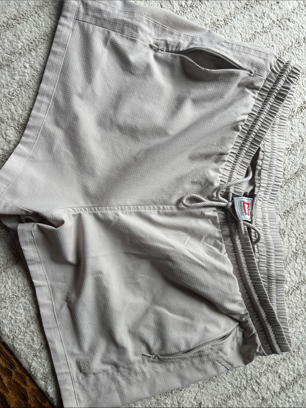 Avalanche Women's Athletic Shorts in Light Gray